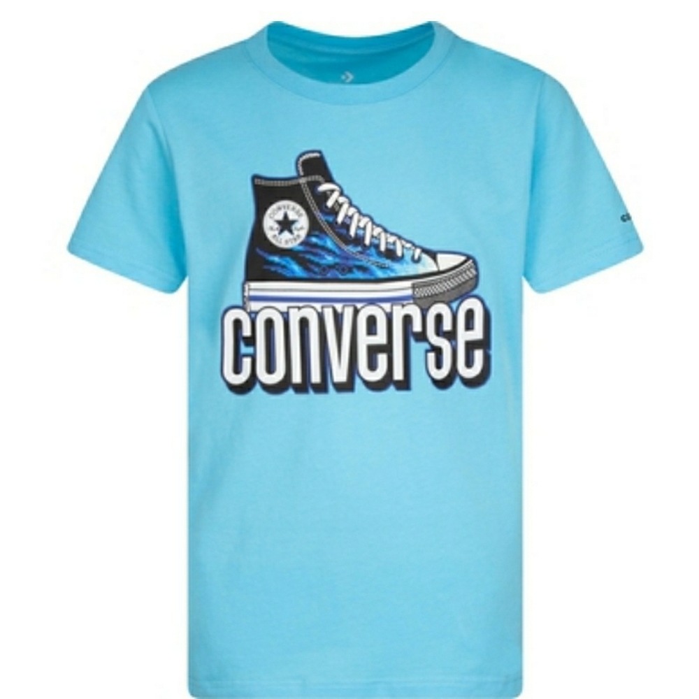 Converse Boys Wrapped Check Sneaker Tee